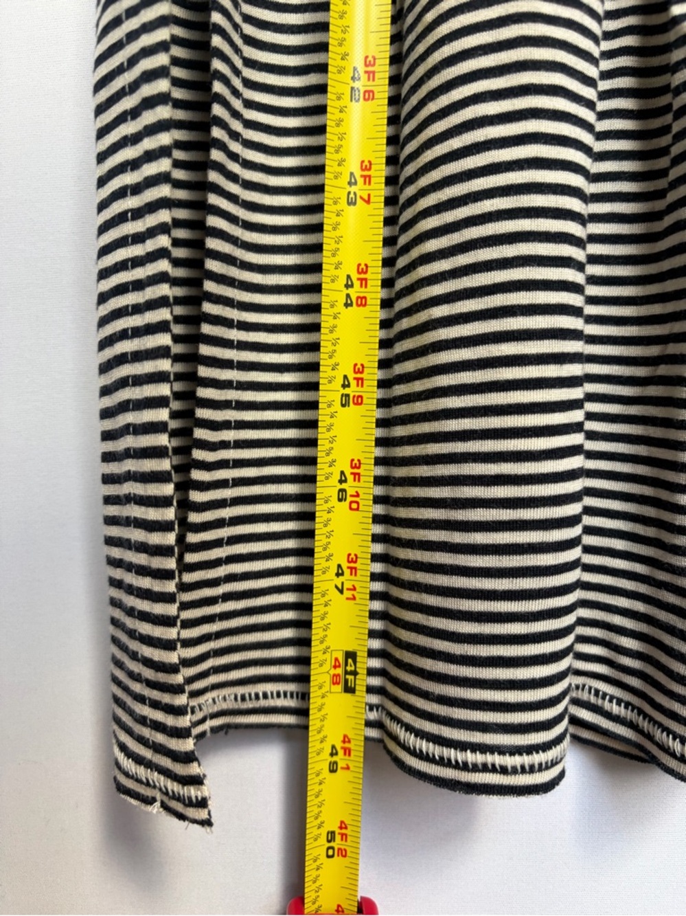 Rag & Bone Michal Striped Slub Jersey Midi Dress Sz S Casual Linen Blend NWT - Picture 14 of 16